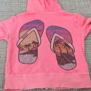 Butter Pink Kids Hoodie with Graphic Print